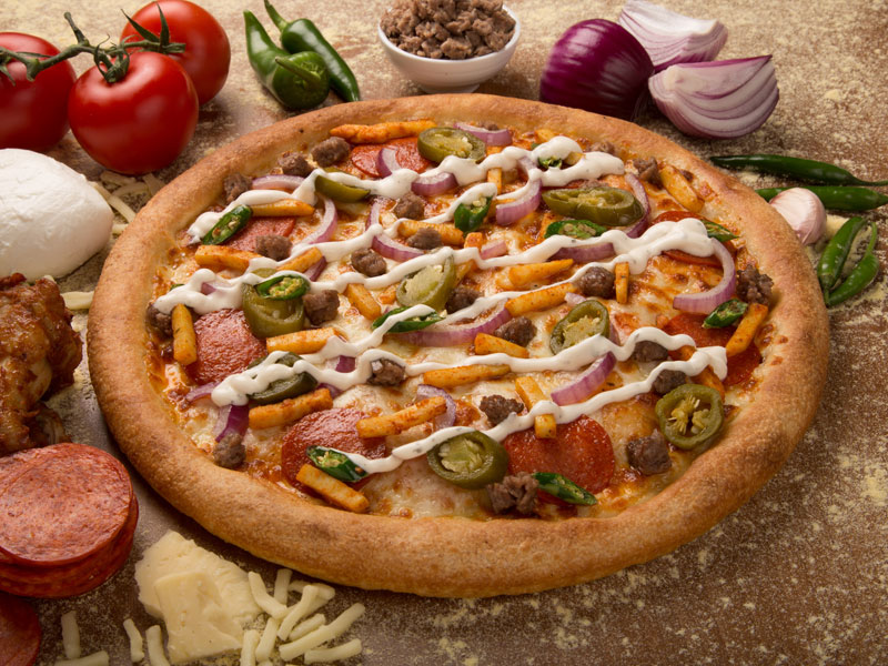 Flaming Torch. Order Pizzas from Pizza GoGo.